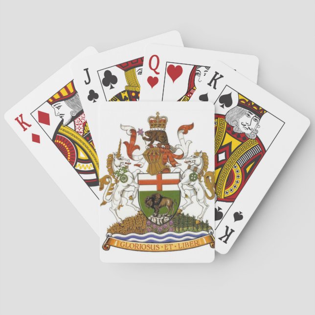 Manitoba Coat of Arms Poker Cards (Back)