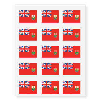 MANITOBA Flag Temporary Tattoos