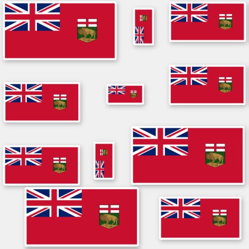 Manitoba Flags Graphic Sticker