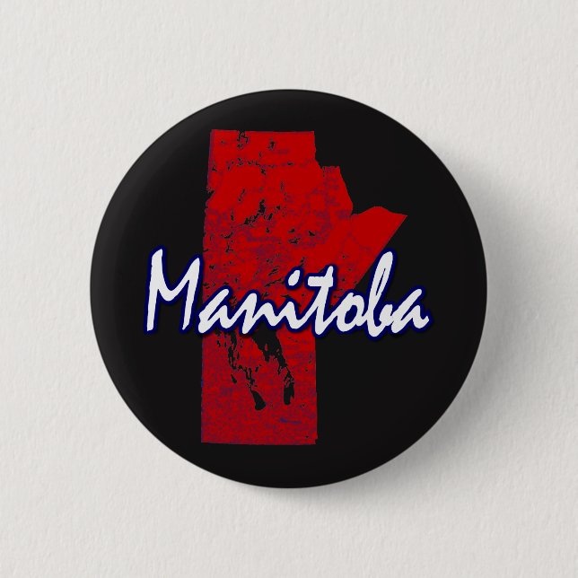Manitoba Pinback Button (Front)