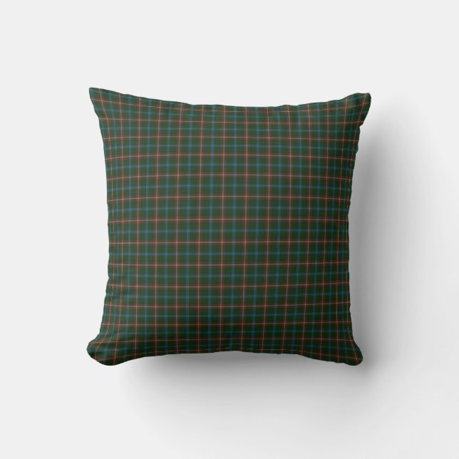 Manitoba tartan throw pillow (Front)