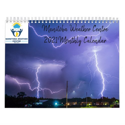 Manitoba Weather Center 2021 Monthly Calendar