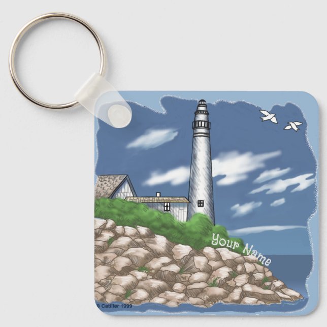 Manitou Lighthouse Keychain (Front)