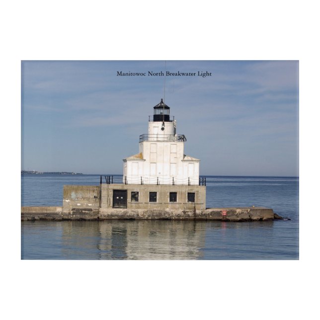Manitowoc North Breakwater Light acrylic wall art (Front)