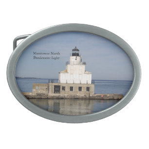 Manitowoc North Breakwater Light belt buckle