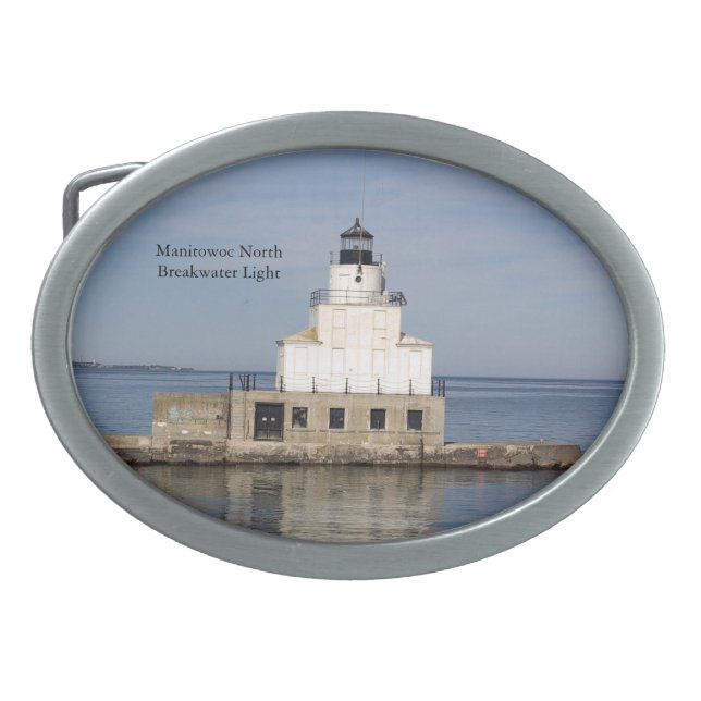 Manitowoc North Breakwater Light belt buckle (Front)
