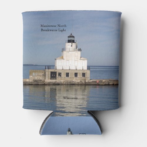 Manitowoc North Breakwater Light can cooler