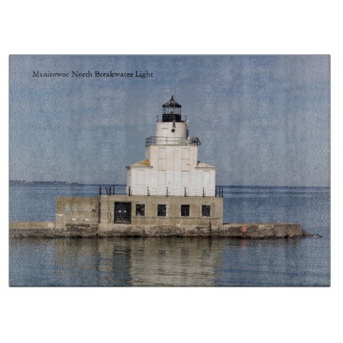 Manitowoc North Breakwater Light cutting board