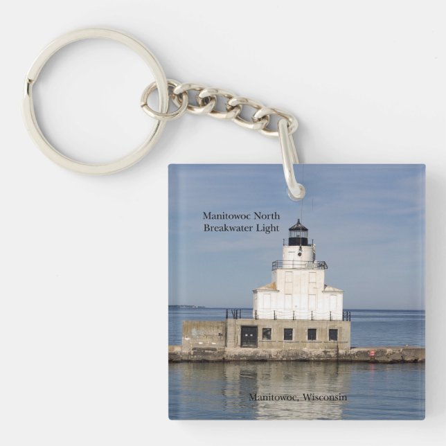 Manitowoc North Breakwater Light key chain (Front)