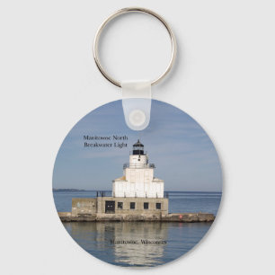Manitowoc North Breakwater Light key chain