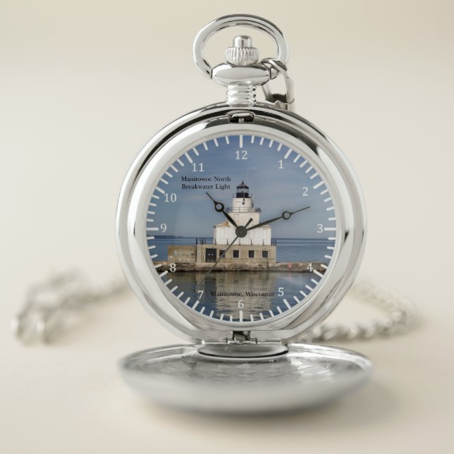 Manitowoc North Breakwater Light pocket watch (Inside)