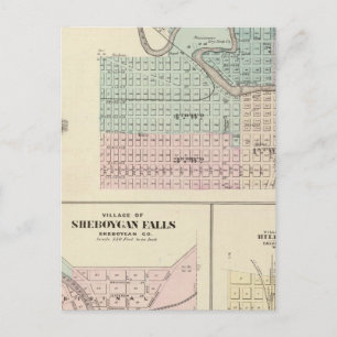 Manitowoc, Sheboygan and Hilbert, Wis Postcard