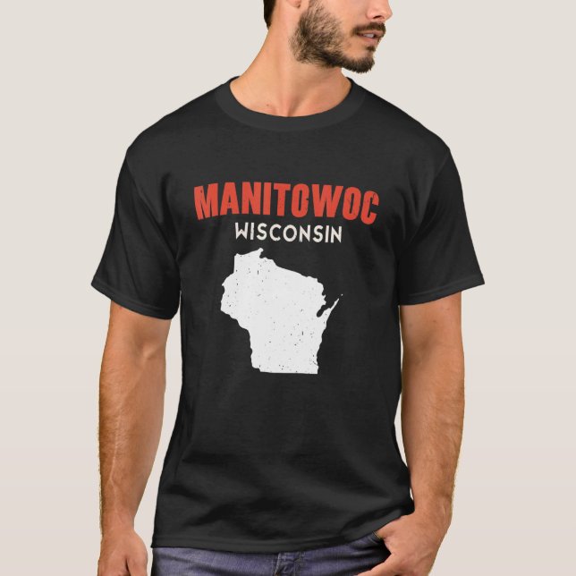 Manitowoc USA State America Travel Montanan Helena T-Shirt (Front)