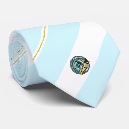 Manitowoc Wisconsin city flag Neck Tie