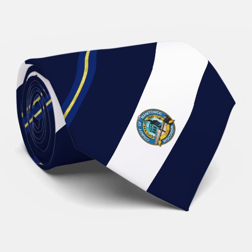 Manitowoc Wisconsin city flag Neck Tie