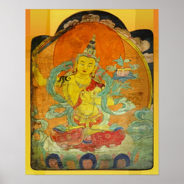 Manjushri, Bodhisattva of Wisdom Poster (Front)