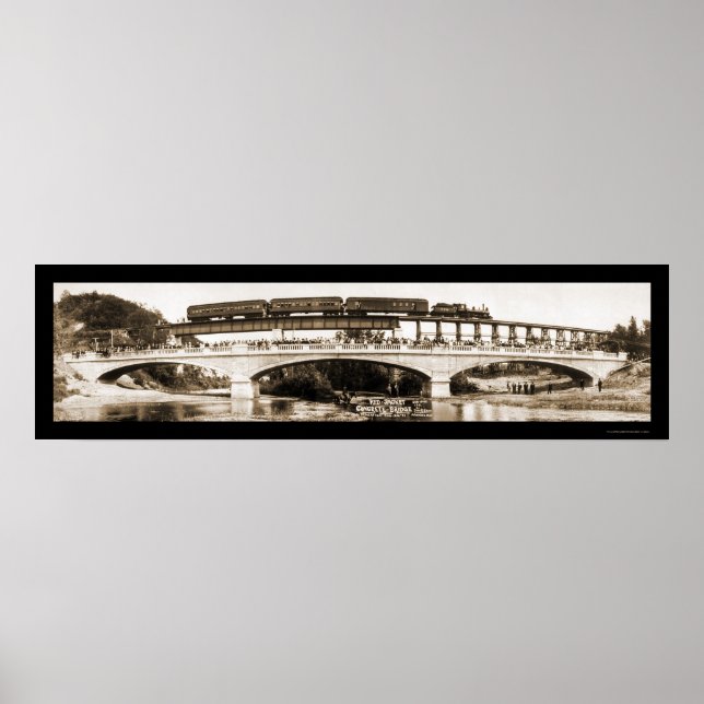 Mankato MN Bridge Photo 1911 Poster (Front)