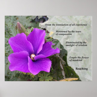 Mankind's Flower Poster