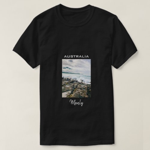 Manly Beach ocean surf Australia travel T_Shirt