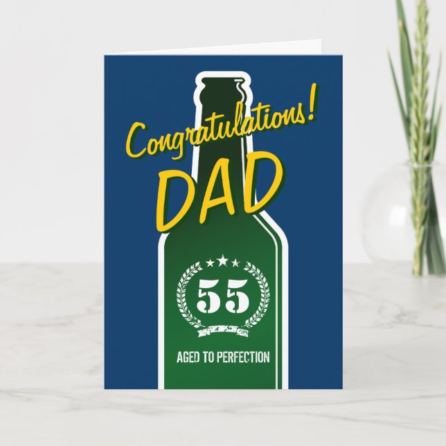Manly Birthday card for men | Congratulations dad (Front)