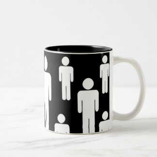 manly coffee Two-Tone coffee mug