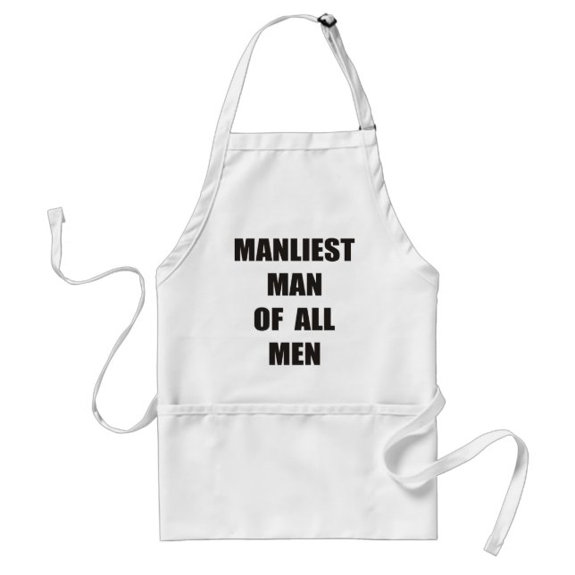 Manly Cook Adult Apron (Front)