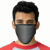 Manly Executive Design with Name - black grey Face Mask (Worn Him)