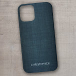 Manly Executive Design with Name for Men iPhone 12 Mini Case<br><div class="desc">You can change the type of case in the Customize it section. A subtle and upscale case for any executive.</div>