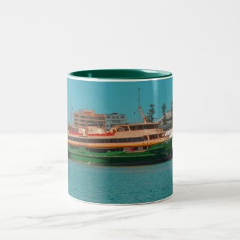 Manly Ferry Two-tone Coffee Mug by sequindreams at Zazzle