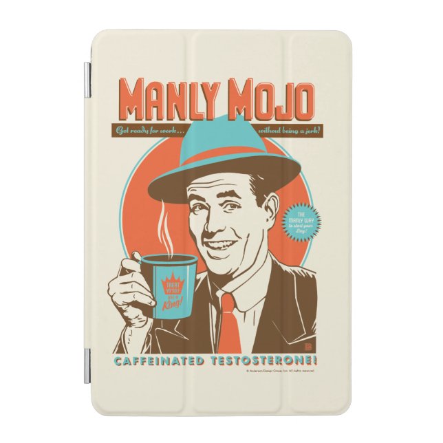 Manly Mojo Coffee iPad Mini Cover (Front)