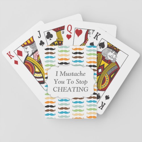 Manly Mustaches Poker Cards