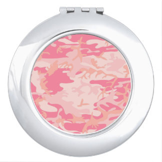 Manly Pink Camo Compact Mirror