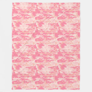 Manly Pink Camo Fleece Blanket