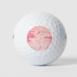 Manly Pink Camo Golf Balls