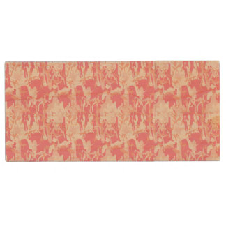 Manly Pink Camo Wood USB Flash Drive