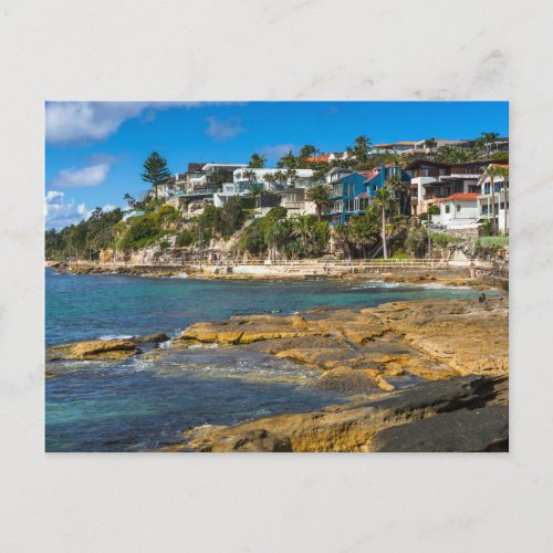 Manly seafront beach scenery Australia NSW photo Postcard