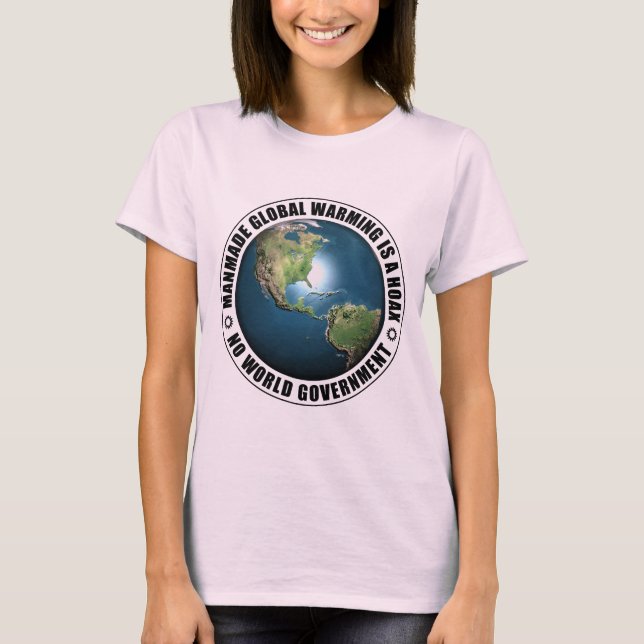 Manmade Global Warming Hoax T-Shirt (Front)