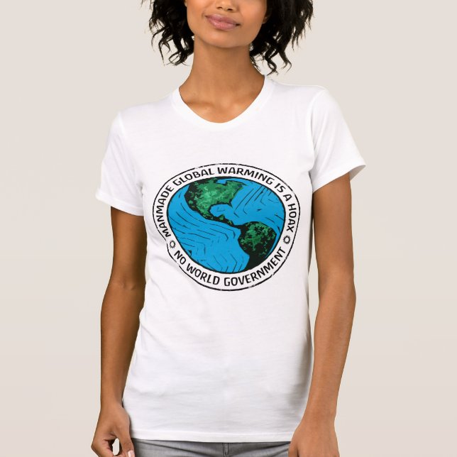 Manmade Global Warming Is A Hoax T-Shirt (Front)