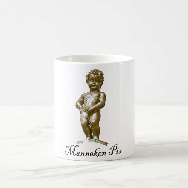Manneken Pis - Belgium - Brussels - Bruxelles Coffee Mug (Center)