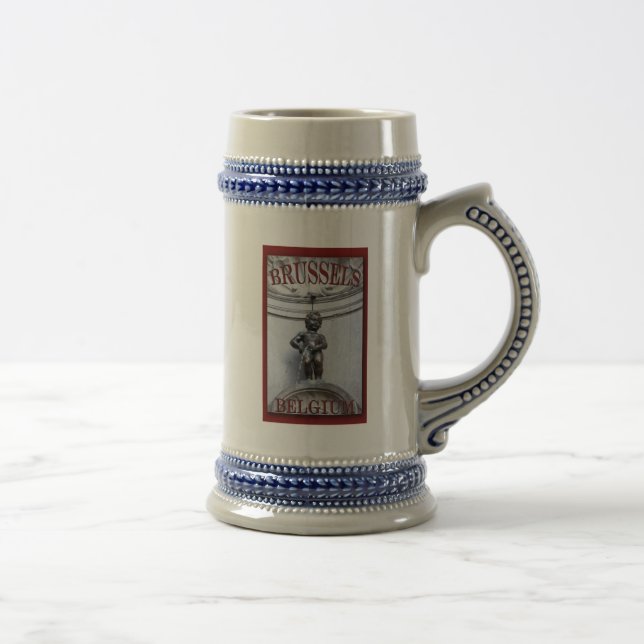 Mannekin Pis in Brussels Beer Stein (Right)