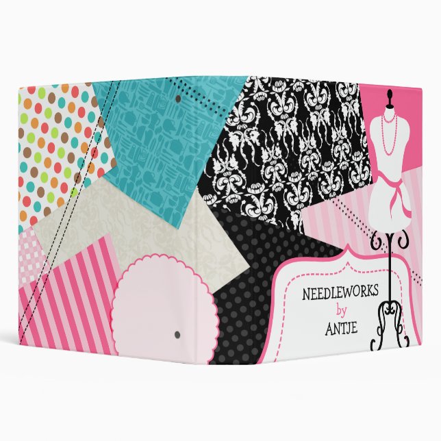 Mannequin and Fabrics Sewing Binder (Background)