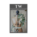 Mannequin Fashion Designer Dark Grey Business Card