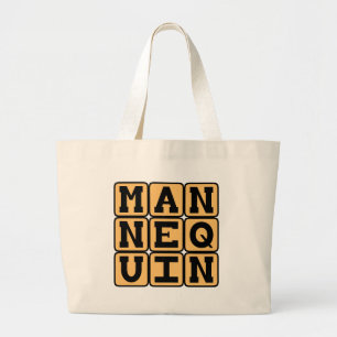 Mannequin, Fashion Dummy Large Tote Bag