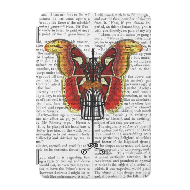 Mannequin Red And Yellow Butterfly iPad Mini Cover (Front)