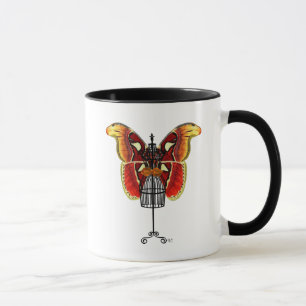 Mannequin Red And Yellow Butterfly Mug