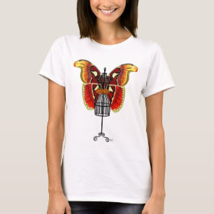 Mannequin Red And Yellow Butterfly T-Shirt