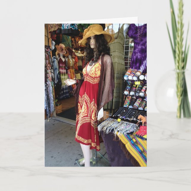 MANNEQUIN SAYS BIRTHDAY LOVELY ***GRANDDAUGHTER*** CARD (Front)