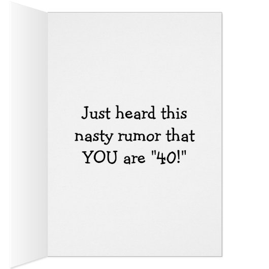 "MANNEQUINS ARE SHOCKED THAT YOU ARE "40!" (Inside (Right))