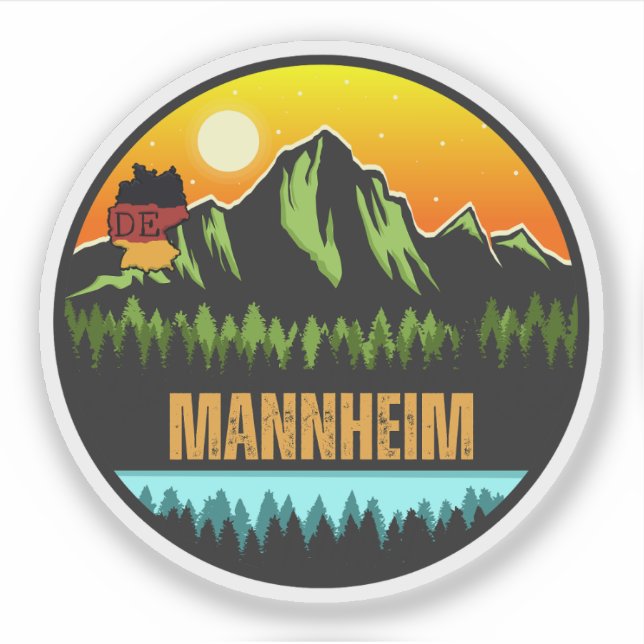 Mannheim, Baden-Württemberg Germany Sticker (Front)