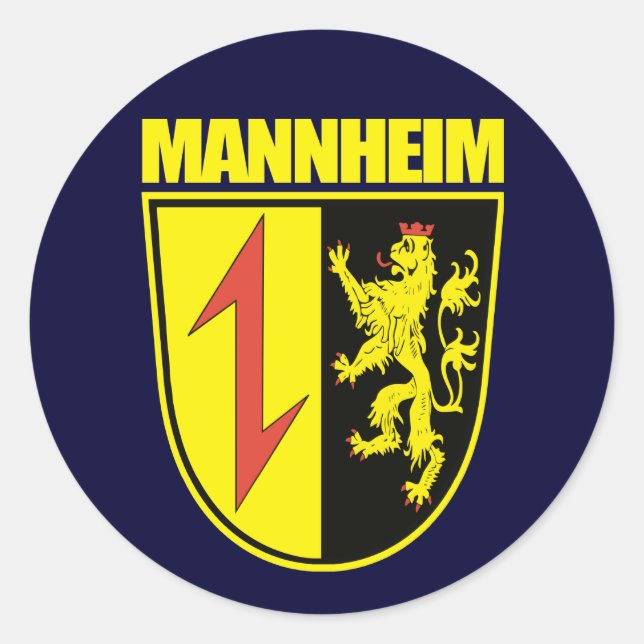 Mannheim Classic Round Sticker (Front)